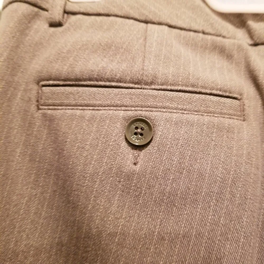 Express pants Tan and white pinstripe Size 6R - Picture 8 of 15
